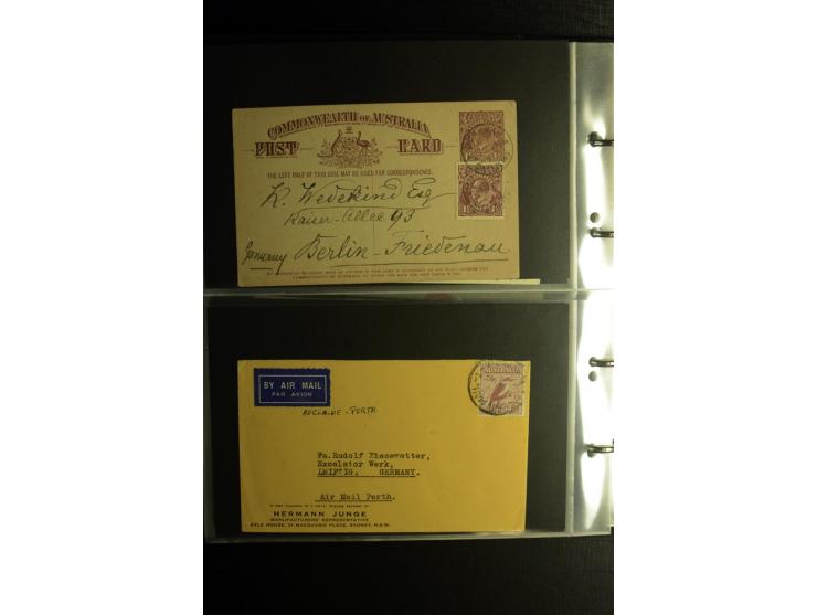 1855/1955 (ca.), interessanter Bestand von überschlägig 8-900 Briefen und Karten, dabei viel interessantes Material, Ganzsach