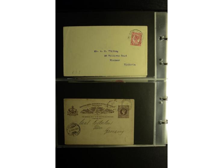 1855/1955 (ca.), interessanter Bestand von überschlägig 8-900 Briefen und Karten, dabei viel interessantes Material, Ganzsach