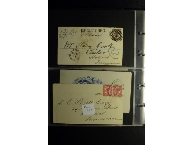 1855/1955 (ca.), interessanter Bestand von überschlägig 8-900 Briefen und Karten, dabei viel interessantes Material, Ganzsach