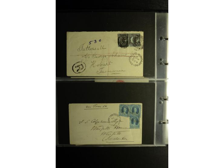 1855/1955 (ca.), interessanter Bestand von überschlägig 8-900 Briefen und Karten, dabei viel interessantes Material, Ganzsach
