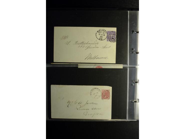 1855/1955 (ca.), interessanter Bestand von überschlägig 8-900 Briefen und Karten, dabei viel interessantes Material, Ganzsach