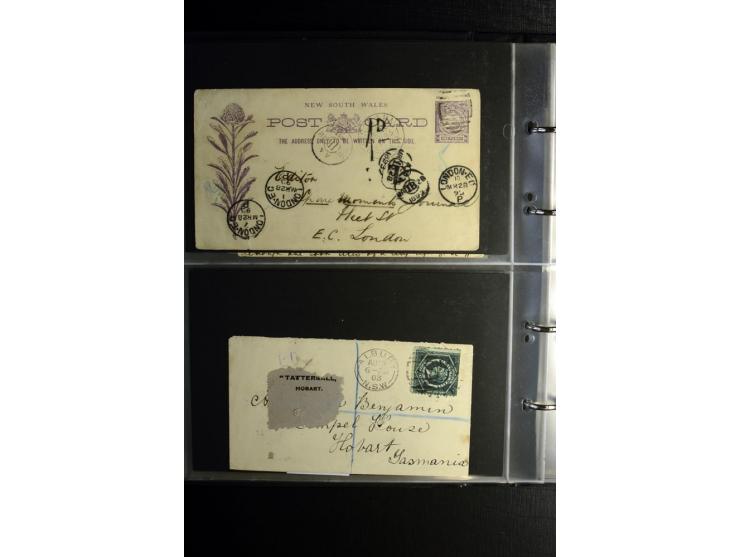 1855/1955 (ca.), interessanter Bestand von überschlägig 8-900 Briefen und Karten, dabei viel interessantes Material, Ganzsach