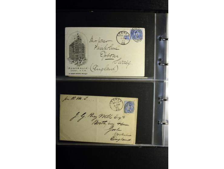 1855/1955 (ca.), interessanter Bestand von überschlägig 8-900 Briefen und Karten, dabei viel interessantes Material, Ganzsach