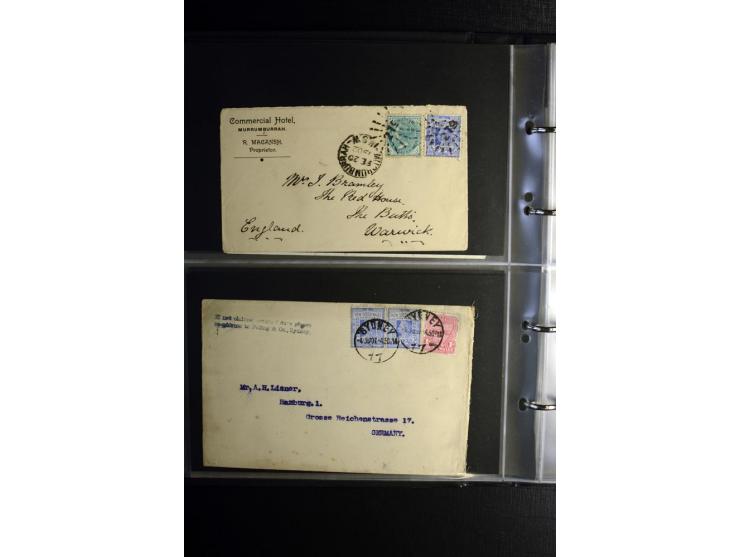1855/1955 (ca.), interessanter Bestand von überschlägig 8-900 Briefen und Karten, dabei viel interessantes Material, Ganzsach