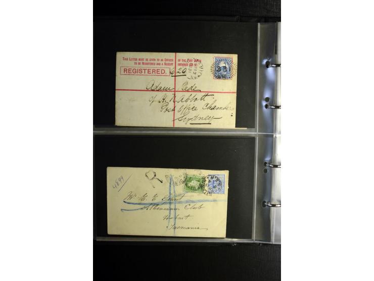 1855/1955 (ca.), interessanter Bestand von überschlägig 8-900 Briefen und Karten, dabei viel interessantes Material, Ganzsach