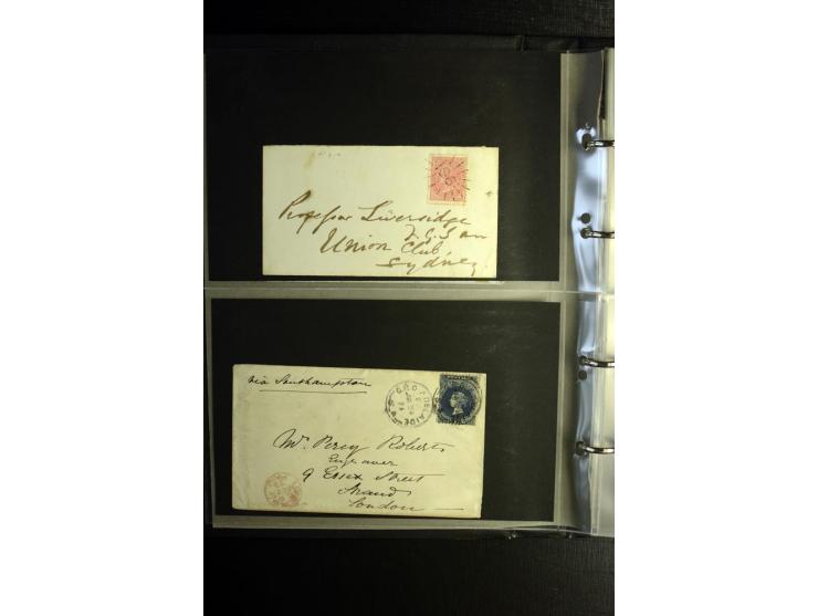 1855/1955 (ca.), interessanter Bestand von überschlägig 8-900 Briefen und Karten, dabei viel interessantes Material, Ganzsach