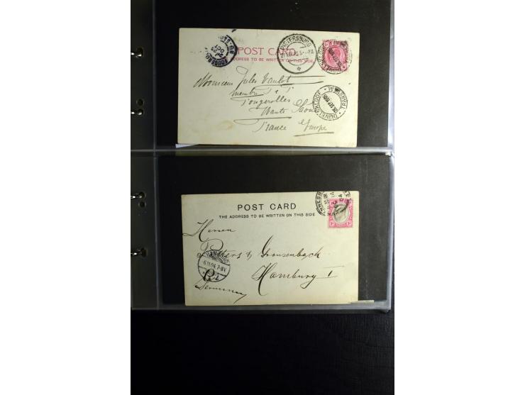 1855/1955 (ca.), interessanter Bestand von überschlägig 8-900 Briefen und Karten, dabei viel interessantes Material, Ganzsach