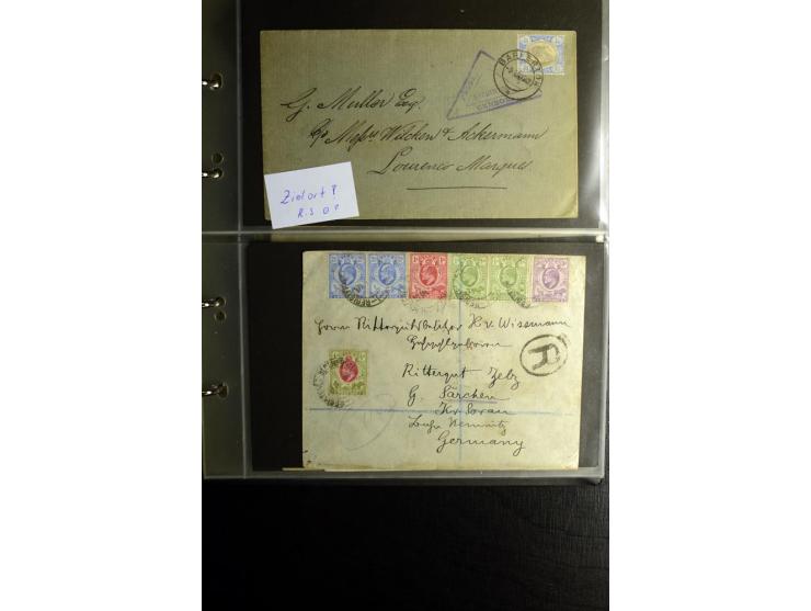 1855/1955 (ca.), interessanter Bestand von überschlägig 8-900 Briefen und Karten, dabei viel interessantes Material, Ganzsach
