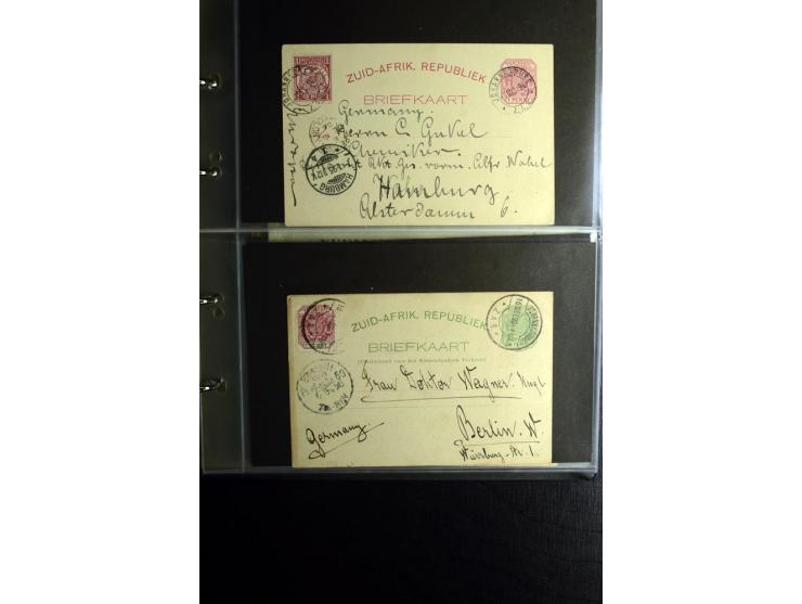 1855/1955 (ca.), interessanter Bestand von überschlägig 8-900 Briefen und Karten, dabei viel interessantes Material, Ganzsach