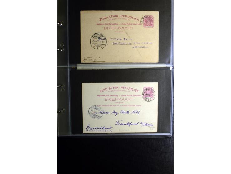1855/1955 (ca.), interessanter Bestand von überschlägig 8-900 Briefen und Karten, dabei viel interessantes Material, Ganzsach