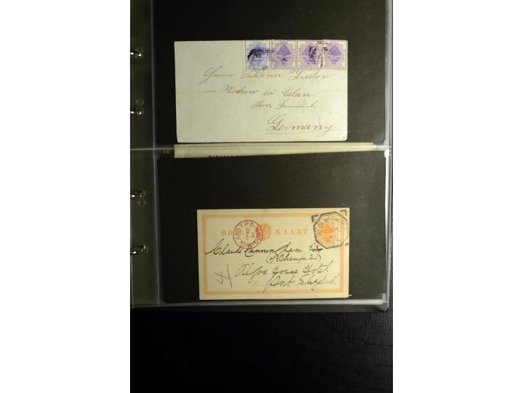1855/1955 (ca.), interessanter Bestand von überschlägig 8-900 Briefen und Karten, dabei viel interessantes Material, Ganzsach