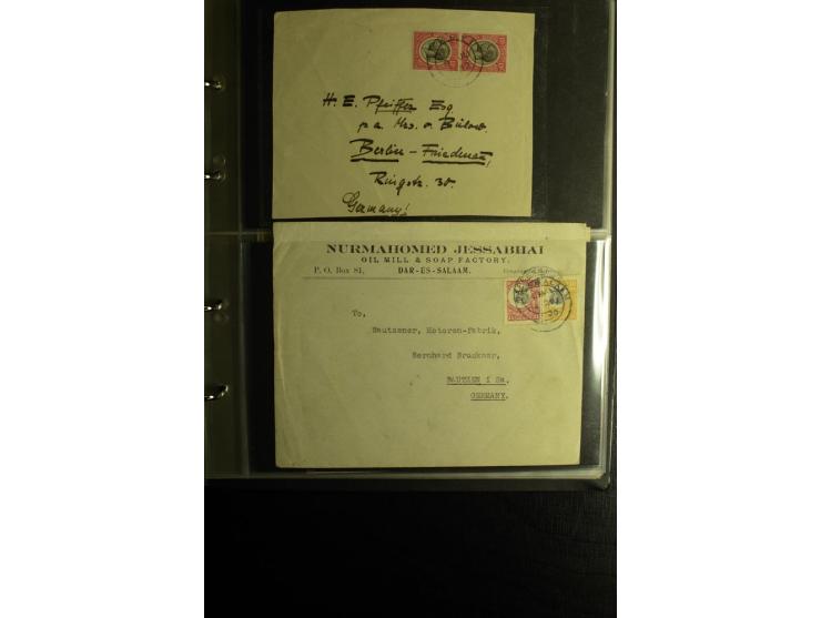 1855/1955 (ca.), interessanter Bestand von überschlägig 8-900 Briefen und Karten, dabei viel interessantes Material, Ganzsach