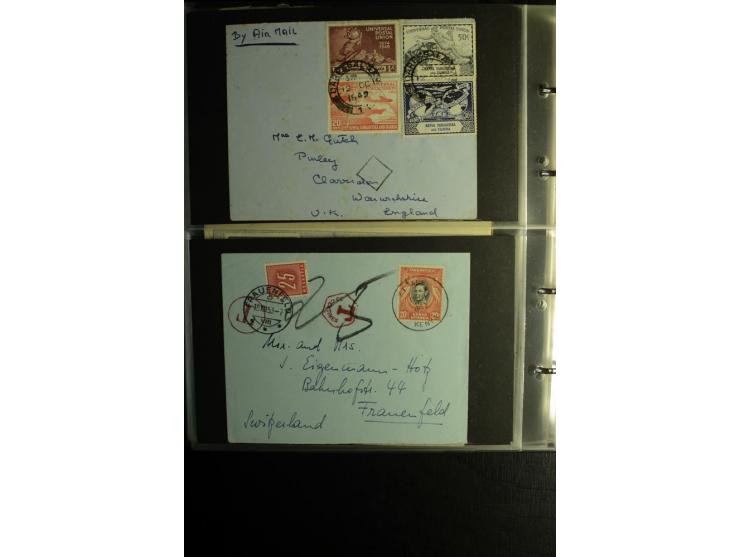 1855/1955 (ca.), interessanter Bestand von überschlägig 8-900 Briefen und Karten, dabei viel interessantes Material, Ganzsach