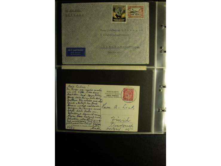 1855/1955 (ca.), interessanter Bestand von überschlägig 8-900 Briefen und Karten, dabei viel interessantes Material, Ganzsach