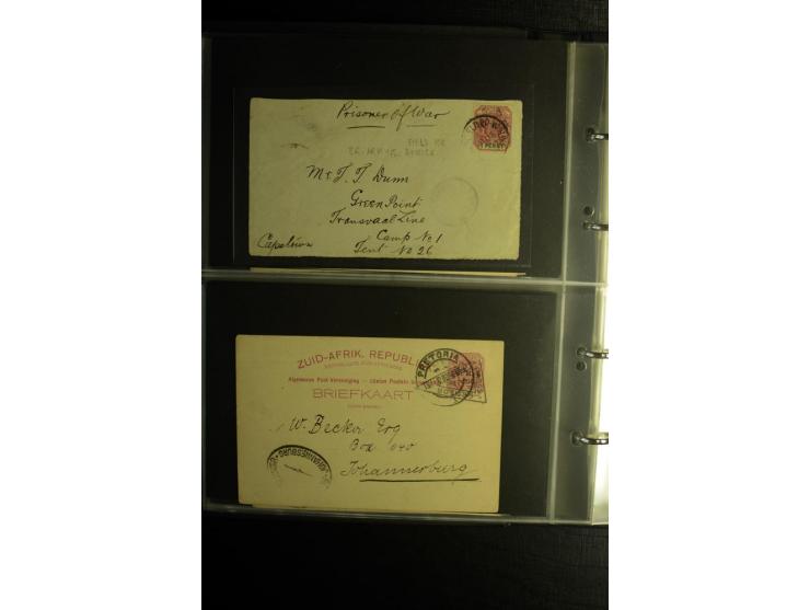1855/1955 (ca.), interessanter Bestand von überschlägig 8-900 Briefen und Karten, dabei viel interessantes Material, Ganzsach