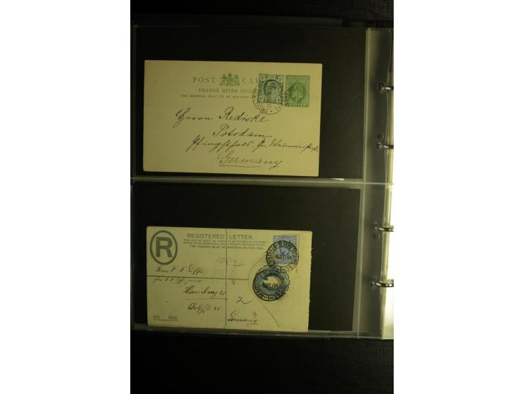 1855/1955 (ca.), interessanter Bestand von überschlägig 8-900 Briefen und Karten, dabei viel interessantes Material, Ganzsach