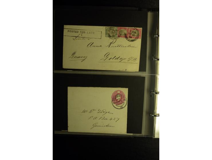 1855/1955 (ca.), interessanter Bestand von überschlägig 8-900 Briefen und Karten, dabei viel interessantes Material, Ganzsach