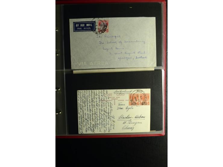 1855/1955 (ca.), interessanter Bestand von überschlägig 8-900 Briefen und Karten, dabei viel interessantes Material, Ganzsach
