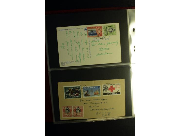 1855/1955 (ca.), interessanter Bestand von überschlägig 8-900 Briefen und Karten, dabei viel interessantes Material, Ganzsach