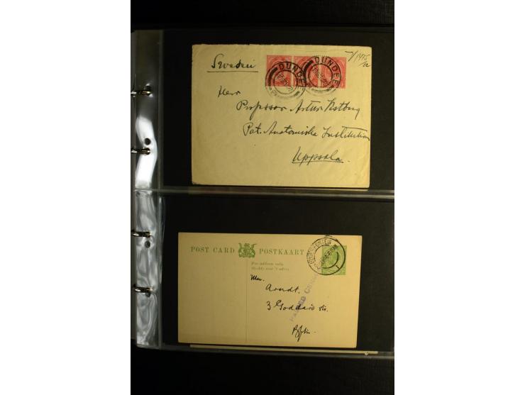 1855/1955 (ca.), interessanter Bestand von überschlägig 8-900 Briefen und Karten, dabei viel interessantes Material, Ganzsach