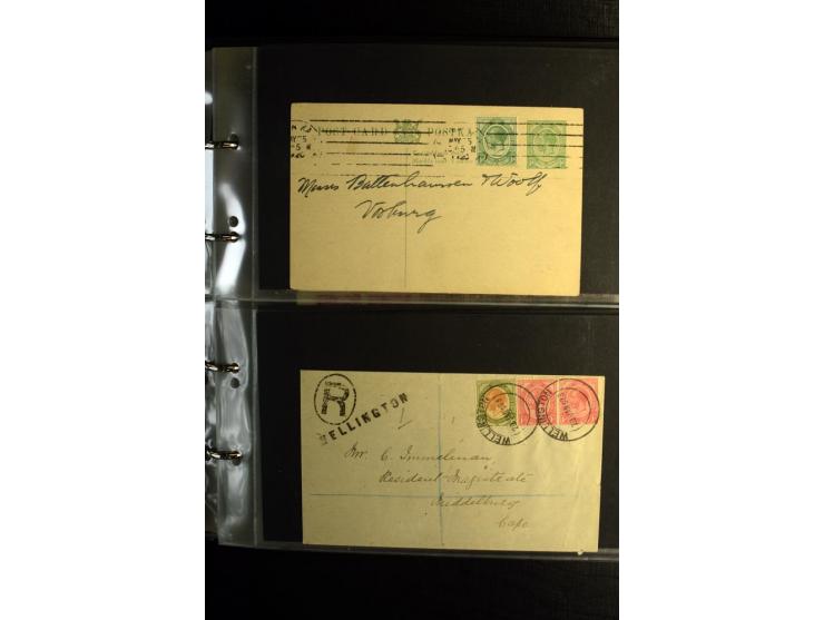1855/1955 (ca.), interessanter Bestand von überschlägig 8-900 Briefen und Karten, dabei viel interessantes Material, Ganzsach