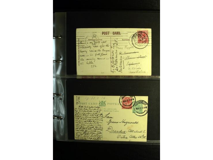 1855/1955 (ca.), interessanter Bestand von überschlägig 8-900 Briefen und Karten, dabei viel interessantes Material, Ganzsach