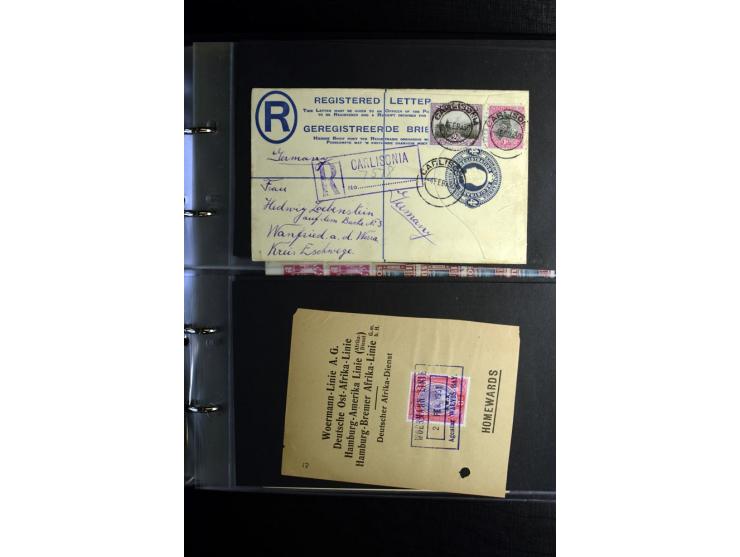 1855/1955 (ca.), interessanter Bestand von überschlägig 8-900 Briefen und Karten, dabei viel interessantes Material, Ganzsach