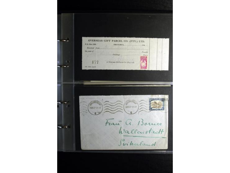 1855/1955 (ca.), interessanter Bestand von überschlägig 8-900 Briefen und Karten, dabei viel interessantes Material, Ganzsach