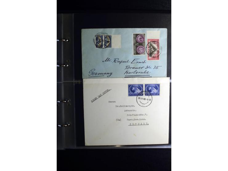 1855/1955 (ca.), interessanter Bestand von überschlägig 8-900 Briefen und Karten, dabei viel interessantes Material, Ganzsach