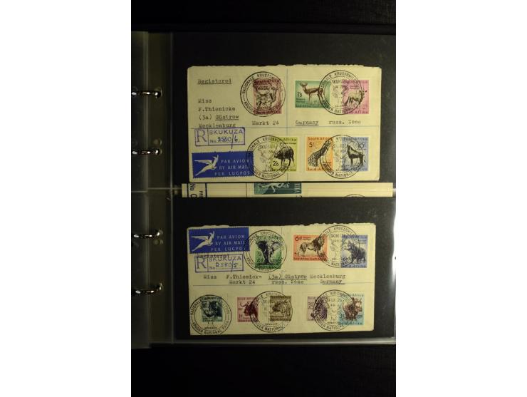 1855/1955 (ca.), interessanter Bestand von überschlägig 8-900 Briefen und Karten, dabei viel interessantes Material, Ganzsach