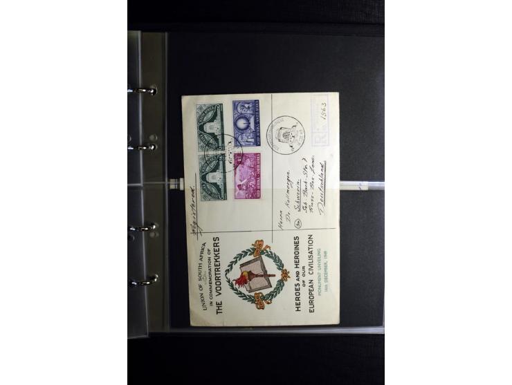 1855/1955 (ca.), interessanter Bestand von überschlägig 8-900 Briefen und Karten, dabei viel interessantes Material, Ganzsach