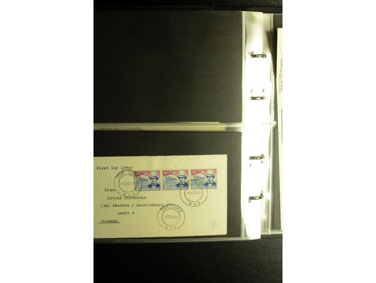 1855/1955 (ca.), interessanter Bestand von überschlägig 8-900 Briefen und Karten, dabei viel interessantes Material, Ganzsach