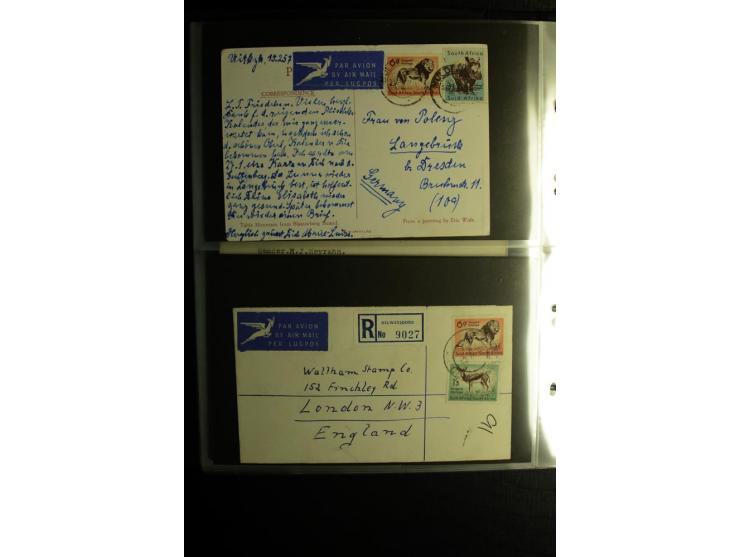 1855/1955 (ca.), interessanter Bestand von überschlägig 8-900 Briefen und Karten, dabei viel interessantes Material, Ganzsach