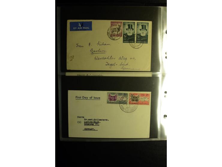 1855/1955 (ca.), interessanter Bestand von überschlägig 8-900 Briefen und Karten, dabei viel interessantes Material, Ganzsach