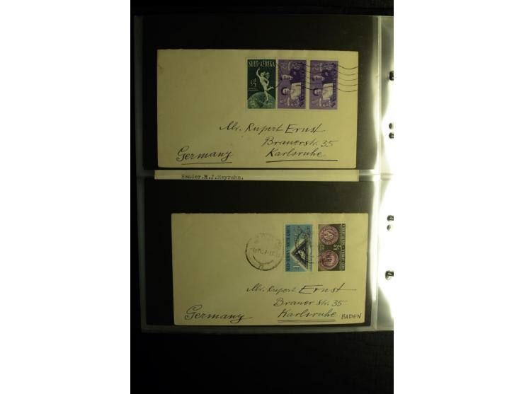 1855/1955 (ca.), interessanter Bestand von überschlägig 8-900 Briefen und Karten, dabei viel interessantes Material, Ganzsach