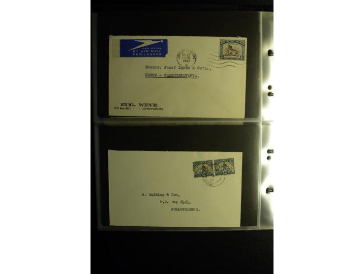 1855/1955 (ca.), interessanter Bestand von überschlägig 8-900 Briefen und Karten, dabei viel interessantes Material, Ganzsach