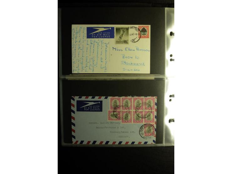 1855/1955 (ca.), interessanter Bestand von überschlägig 8-900 Briefen und Karten, dabei viel interessantes Material, Ganzsach