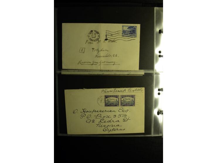 1855/1955 (ca.), interessanter Bestand von überschlägig 8-900 Briefen und Karten, dabei viel interessantes Material, Ganzsach