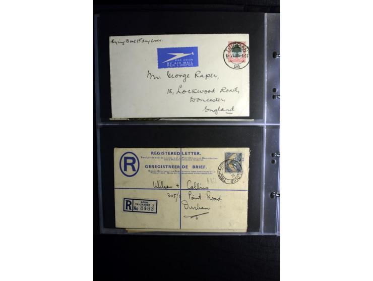 1855/1955 (ca.), interessanter Bestand von überschlägig 8-900 Briefen und Karten, dabei viel interessantes Material, Ganzsach