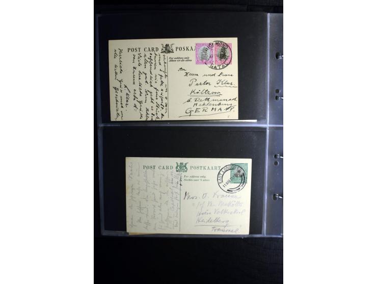 1855/1955 (ca.), interessanter Bestand von überschlägig 8-900 Briefen und Karten, dabei viel interessantes Material, Ganzsach