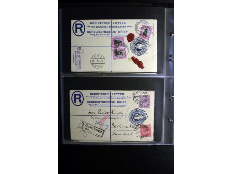 1855/1955 (ca.), interessanter Bestand von überschlägig 8-900 Briefen und Karten, dabei viel interessantes Material, Ganzsach
