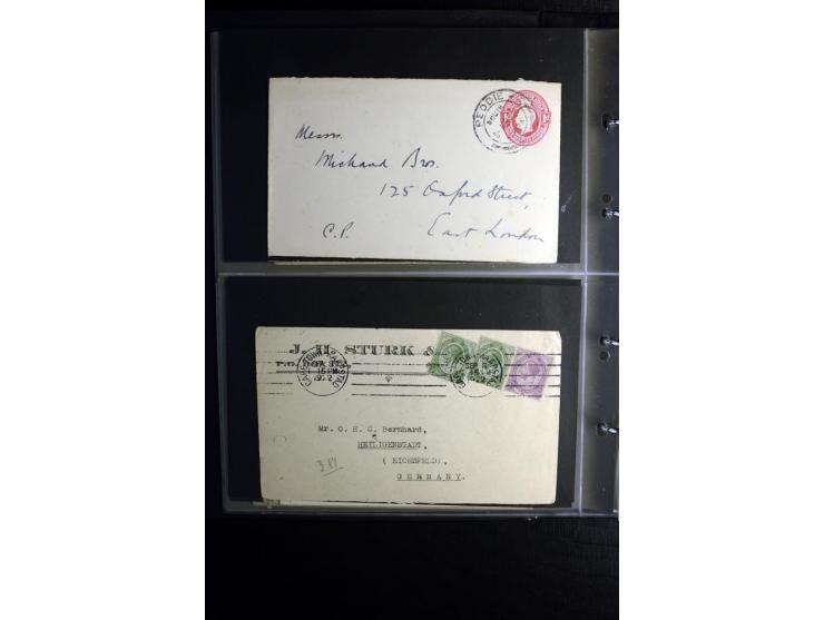 1855/1955 (ca.), interessanter Bestand von überschlägig 8-900 Briefen und Karten, dabei viel interessantes Material, Ganzsach