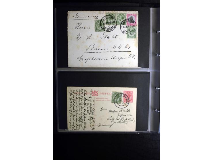 1855/1955 (ca.), interessanter Bestand von überschlägig 8-900 Briefen und Karten, dabei viel interessantes Material, Ganzsach