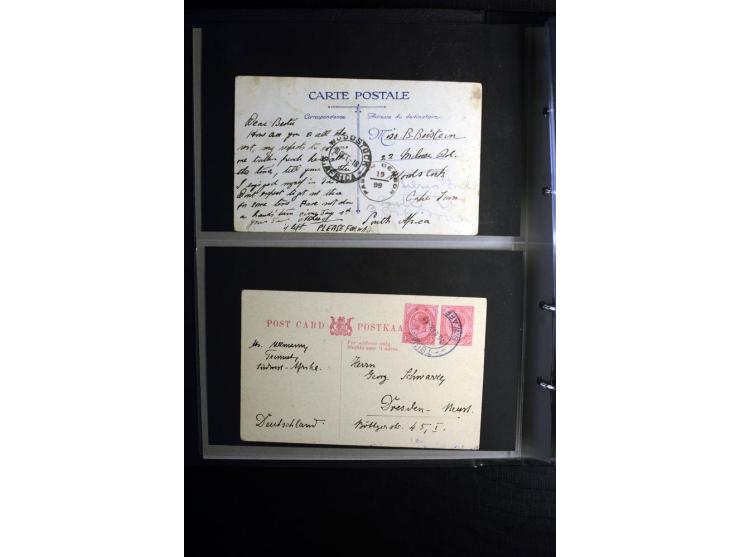 1855/1955 (ca.), interessanter Bestand von überschlägig 8-900 Briefen und Karten, dabei viel interessantes Material, Ganzsach
