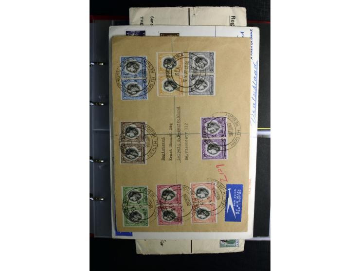 1855/1955 (ca.), interessanter Bestand von überschlägig 8-900 Briefen und Karten, dabei viel interessantes Material, Ganzsach