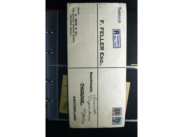 1855/1955 (ca.), interessanter Bestand von überschlägig 8-900 Briefen und Karten, dabei viel interessantes Material, Ganzsach