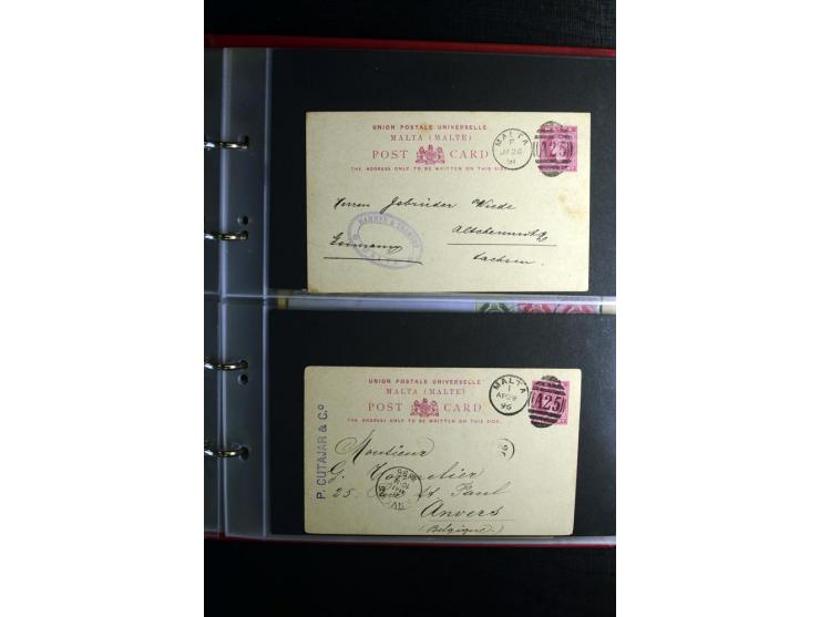 1855/1955 (ca.), interessanter Bestand von überschlägig 8-900 Briefen und Karten, dabei viel interessantes Material, Ganzsach