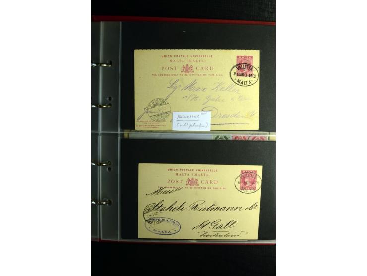 1855/1955 (ca.), interessanter Bestand von überschlägig 8-900 Briefen und Karten, dabei viel interessantes Material, Ganzsach