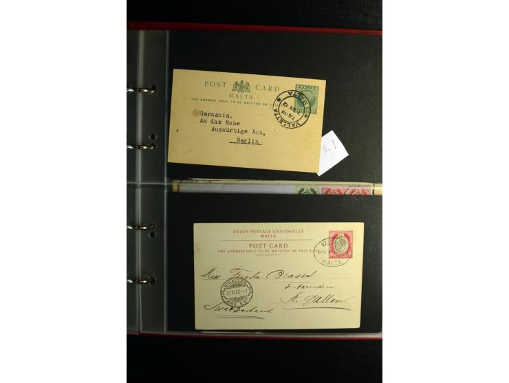 1855/1955 (ca.), interessanter Bestand von überschlägig 8-900 Briefen und Karten, dabei viel interessantes Material, Ganzsach
