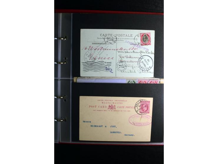1855/1955 (ca.), interessanter Bestand von überschlägig 8-900 Briefen und Karten, dabei viel interessantes Material, Ganzsach